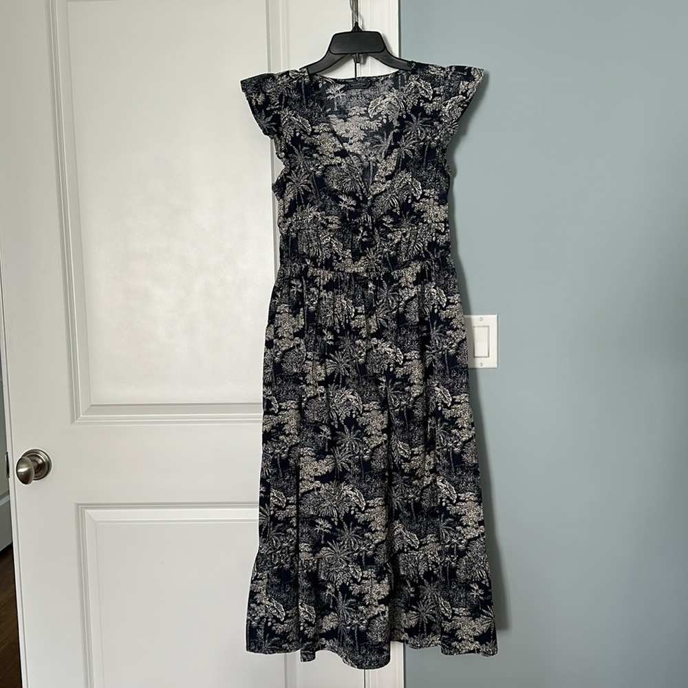 Vineyard Vines poplin Flutter Midi Dress NWOT six small